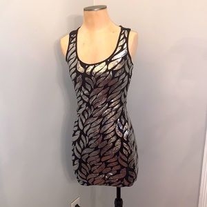 Silver Sequin Dress - Juniors